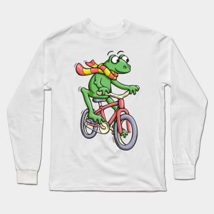 Bicycling Frog Long Sleeve T-Shirt